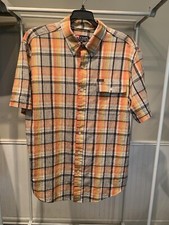 Chaps Men's Button Down Plaid Dress Shirt Size XL