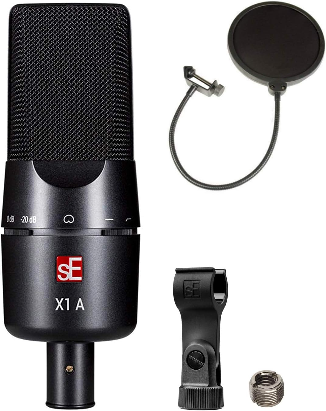 X1 Large-Diaphragm Condenser Mic Bundle with Pop Filter