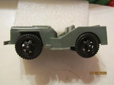 Vintage Army Jeep Green Plastic Toy Made by Tim-Mee Toys Aurora, Ill