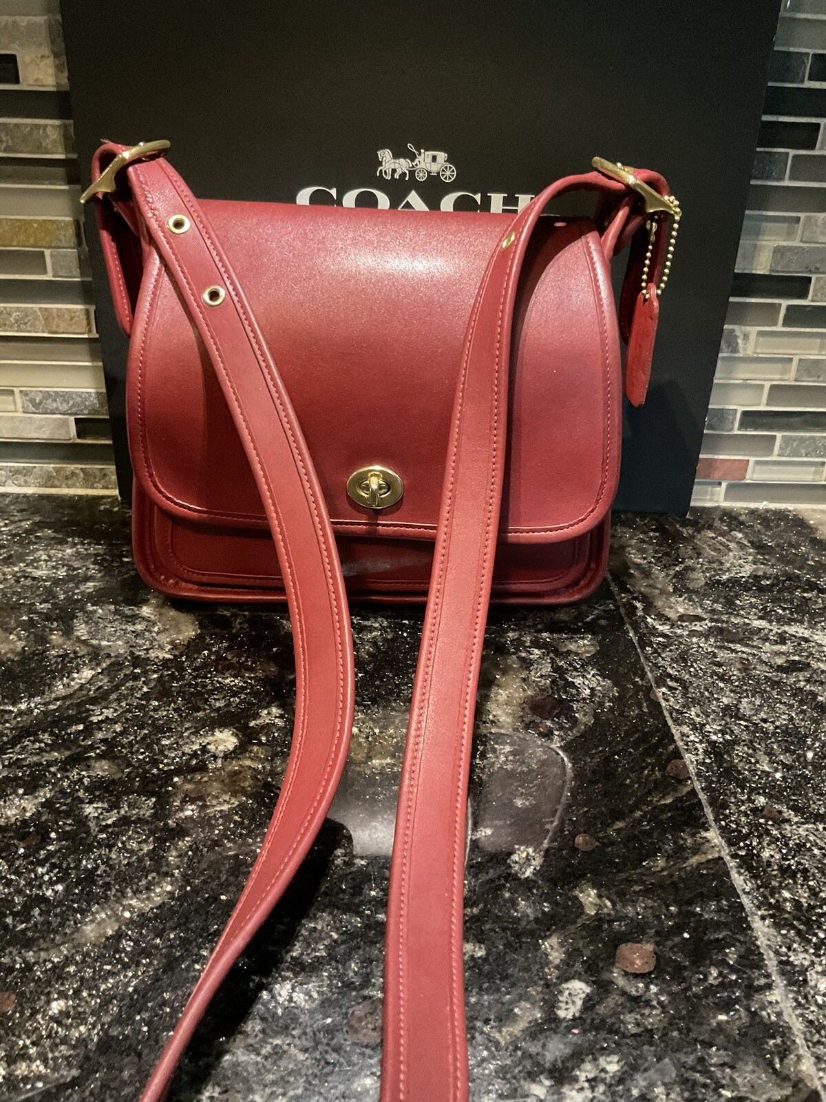 Coach Vintage Legacy Rambler Crossbody Shoulder Bag S… Gem