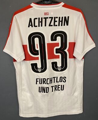 MENS ACHTZEHN VfB STUTTGART 2016/2017 FOOTBALL SOCCER SHIRT JERSEY TRIKOT SIZE S