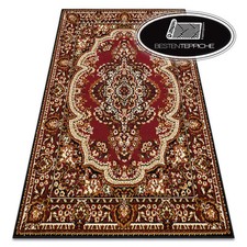 Moderne originale BCF Teppich MORAD Wiosna Ornament weinrot Einfach zu säubern