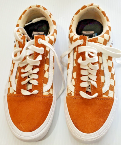 Vans Schuhe Old Skool Skateboard Ultra Pro Wildleder orange Turnschuhe Herren Größe 7,5
