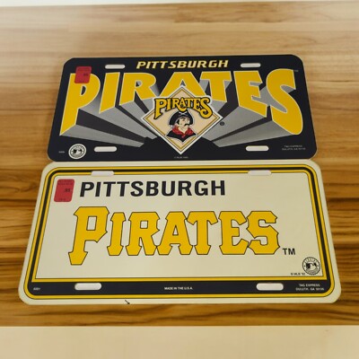 2 Pair Vintage Sports Pirate License Plates