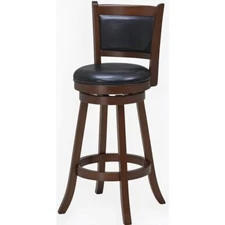 Ram Game Room Barstool With Padded Backrest & Round Seat - 30" - 6 Colors To Cho