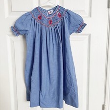 Hand Smocked Girl  Hand Smocked, Lightweight Cotton 4T