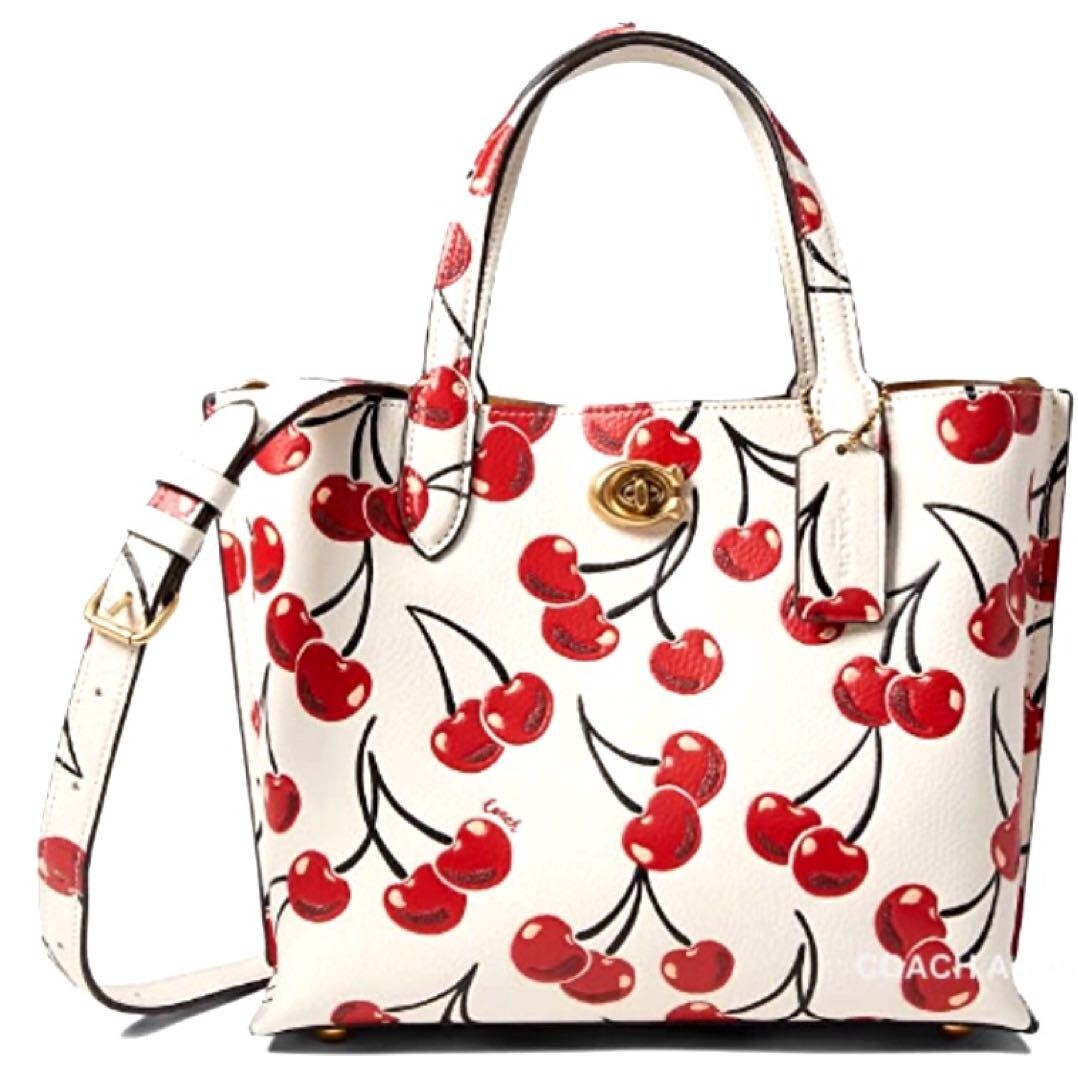 Coach Cherry Bag Pattern Body Cloth 2Way woman New | eBay
