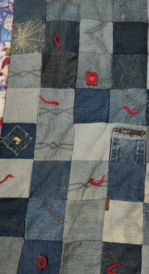 Handmade Peanuts Charlie Brown Winter Fun Quilted Fleece Blanket Throw 50"x45” - Image 4 of 4