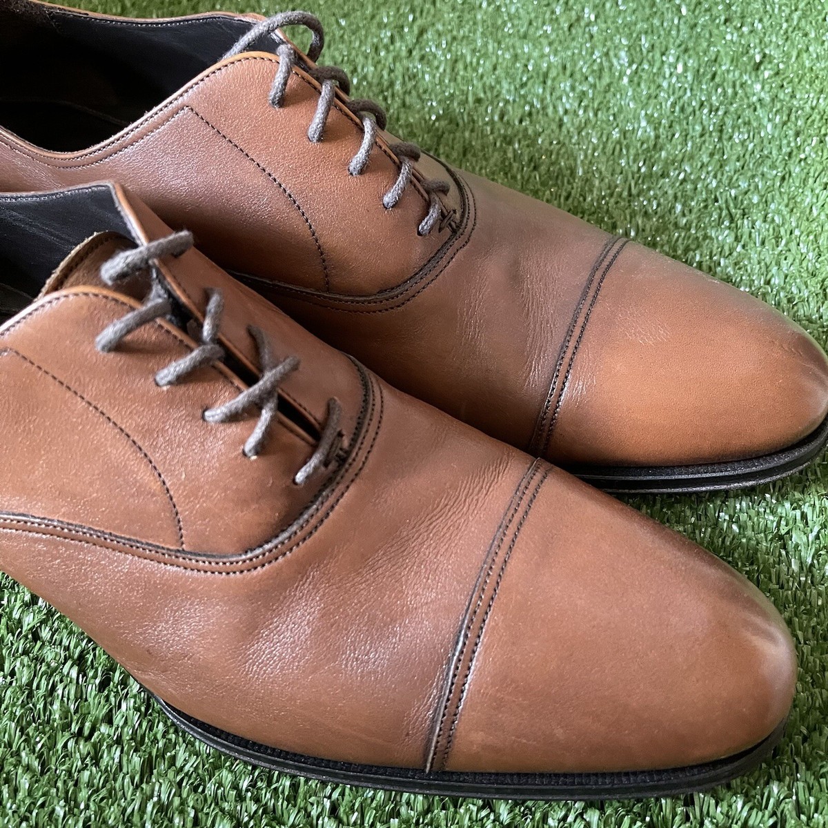 Men\'s TO BOOT NEW YORK \'Brandon\' Brown Leather Cap Toe Oxfords Size US 9 Men main image 3