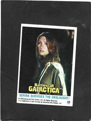 1978  Battlestar Galactica #  23 Serina survives the onslaught !