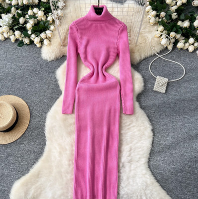 slim fit dress slacks Light Mocha Ribbed Knit Midi Sweater Dress – PinkBlush main image 0