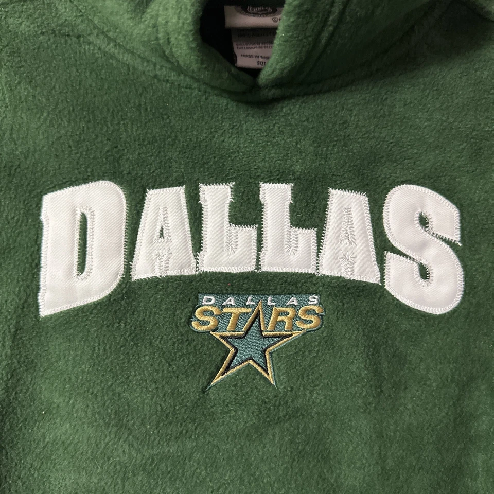 Sudadera con capucha verde polar talla pequeña Dallas Stars juvenil nueva con etiquetas Foto 4 de 4
