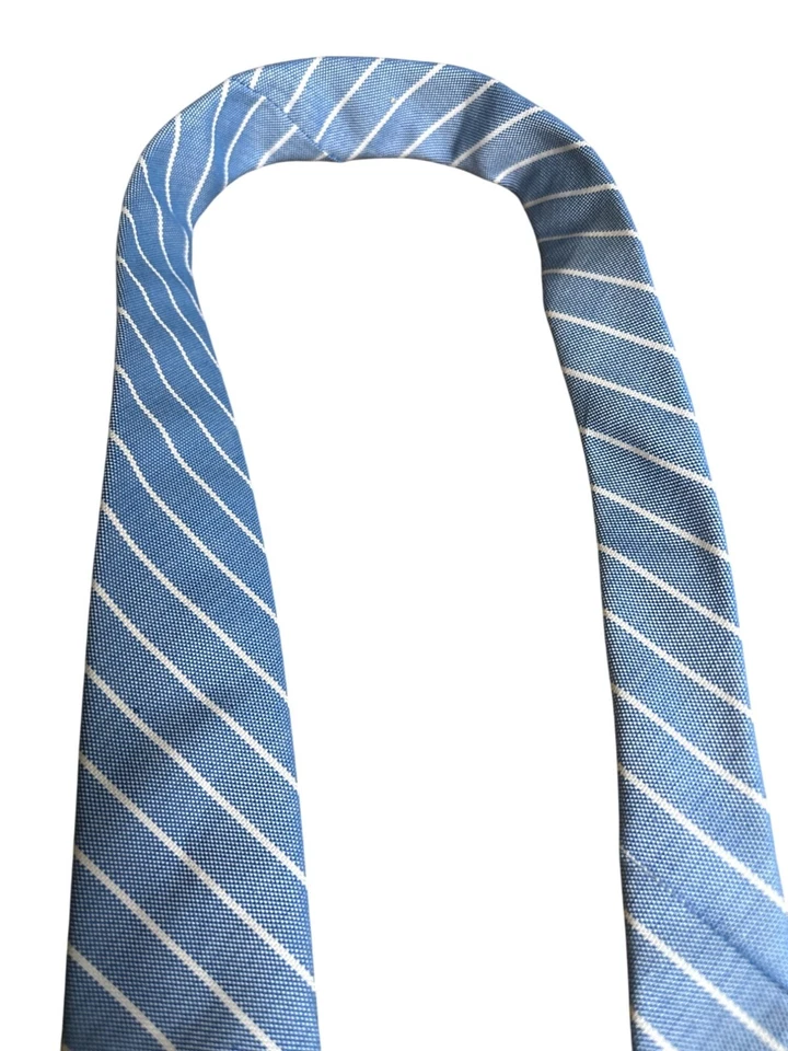 Corbata Jack Spade Warren Street Nueva York a Rayas Oxford Tela Hecha a Mano EE. UU. NUEVA SIN ETIQUETAS Foto 3 de 4