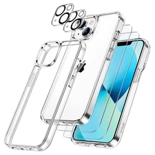 5 in 1 Case for iPhone 13 Mini with Screen Protector and Camera Lens Protector