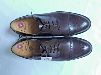 Vero Cuoio Herrenschuhe Italien braun Leder handgefertigt 44