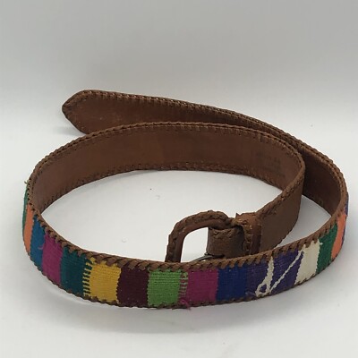 Handwoven Purple and Red Geometric Women\'s Belt Very Peri Hand Woven Belt, 2 main image 2