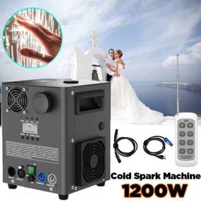 #ad #ad 1200W Cold Spark Machine Powder Firework Stage Effect DMX DJ Wedding Show $188.99