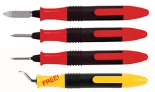 Shaviv 90081 Scrape-Burr Kit 3+1 ComesW/All 3 Scrape-Burrs Plus A Free Red