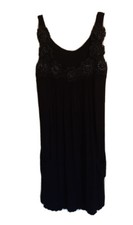 Women's Heart Soul Cute Little Black Dress Front Pockets and Ties in the Back