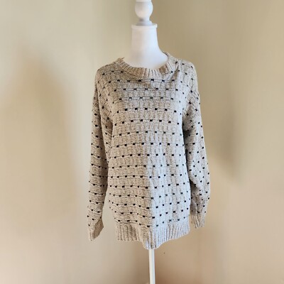 Towncraft Cotton Vingage Sweater With Multicolor Dark Tone Sqaure Pattern
