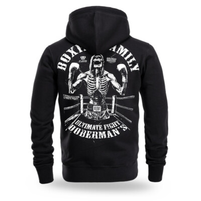 Dobermans Aggressive Herren Kapuzenpullover Valhalla Vikings Schäde Boxing BZ361