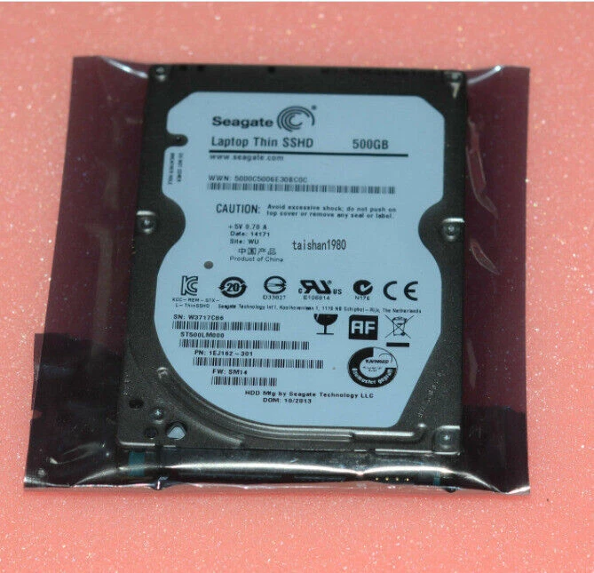 500GB Seagate Laptop Thin 7mm 2.5 SSHD Solid State Hybrid Hard Drive ST500LM000 - Image 3 of 4