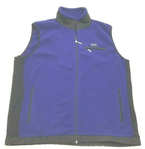 mens purple fleece vest