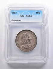 1893 Columbian Exposition Half Dollar AU55 ICG *6567