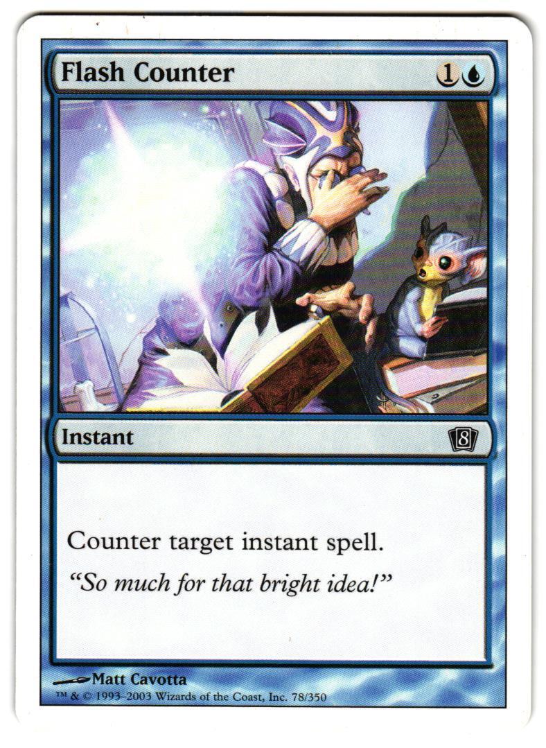 Magic_the_gathering 8th Edition Flash Counter #78 2003,MTG,LP Common