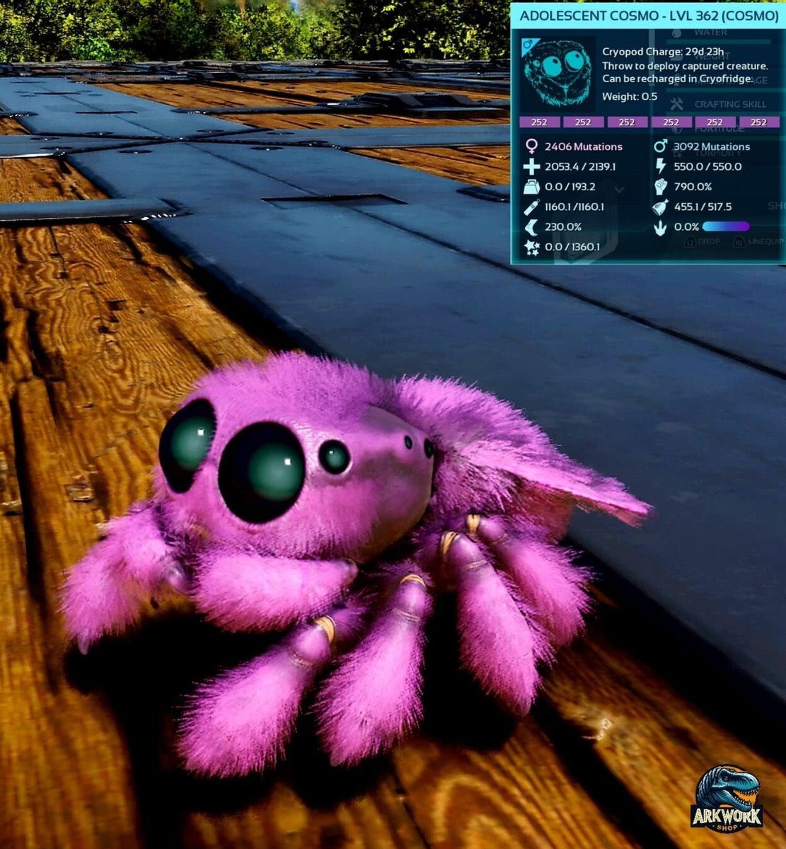 🦖ARK Survival Ascended Cosmo Spider TOP STATS PVE PS5/XBOX/PC | eBay