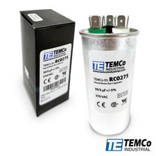 TEMCo 30 5 uf/MFD 370 VAC volts Round Run Capacitor 50/60 Hz -Lot-1