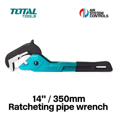 Total Tools Carbon Steel Ratcheting Pipe Wrench 14" / 350mm Stilson