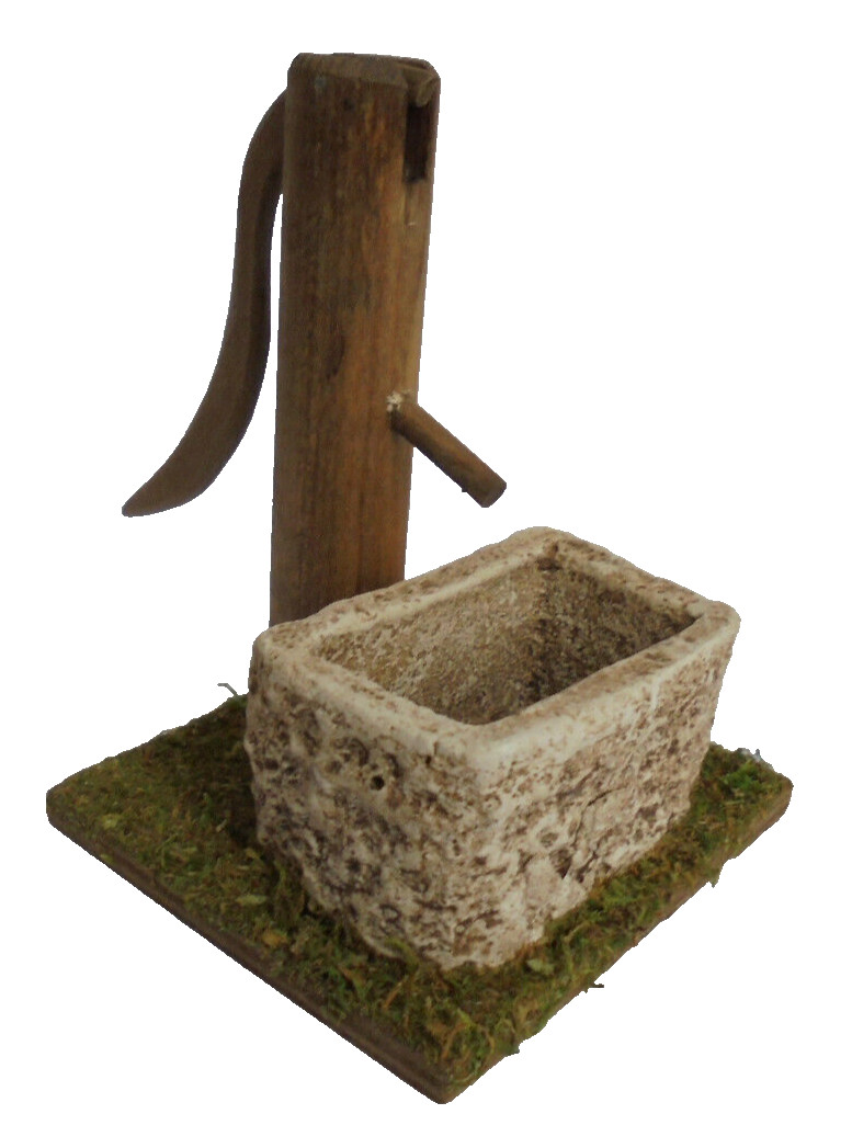 Brunnen, Pumpbrunnen, Schwengelbrunnen für Krippe Krippenzubehör, A. Kolbe 248/4