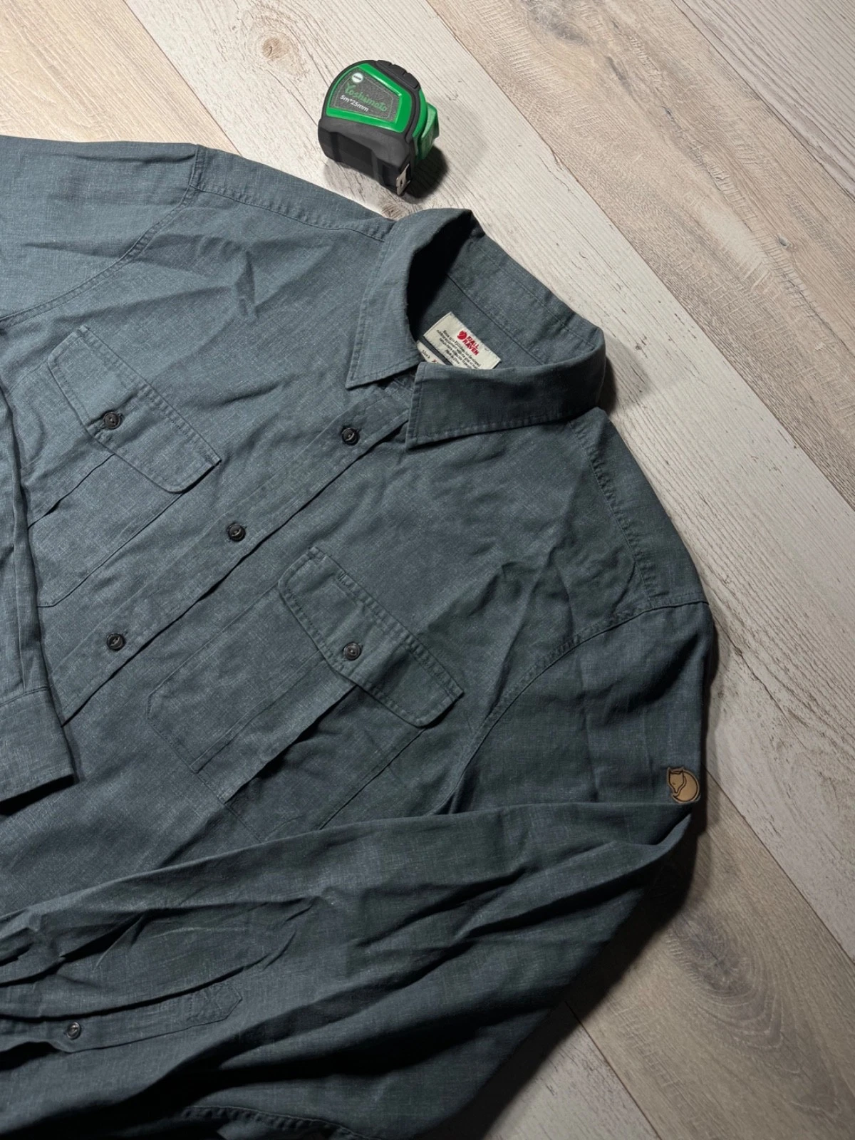 Fjallraven Ovik Travel Shirt LS Mens XXL Hemp Blend Long Sleeve Hiking