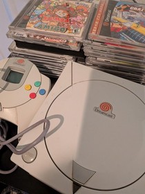 sega dreamcast console bundle - 21 games -  fishing pole, maracas 2 controllers