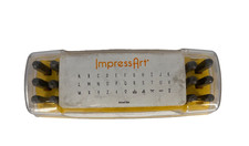 ImpressArt CELEBRATION Metal Punch Stamp Set 3mm Uppercase Letters 33 Pcs LK 