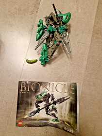LEGO Bionicle Rahkshi Kit 100% complete with Kraata Canisters and Instructions