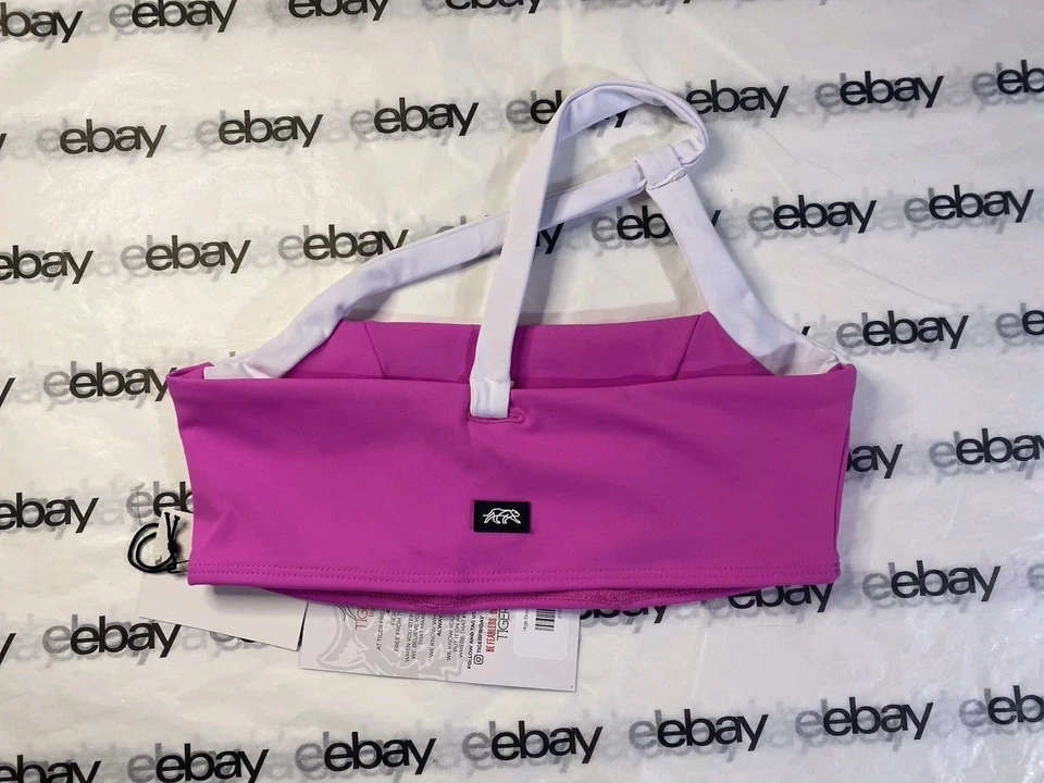 Tiger Friday High Drama Crop Top Patrón Rosa/Blanco Adulto Pequeña Ropa de Baile Nueva con Etiquetas Foto 4 de 4