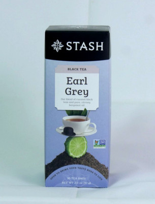 Stash Earl Grey Black Tea 30 Bags Bold & Aromatic  BB 10/2027   Caffeine Boost