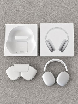 Apple AirPods Max   Weiß   ohrumschließende Kopfhörer mit Smart Case   USB-C