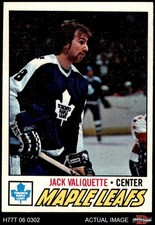 1977 Topps #64 Jack Valiquette Maple Leafs 7 - NM
