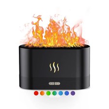 kathluce Flame Humidifier with 7 Colors — Noise-Free Essential Oil Diffuser (Dee