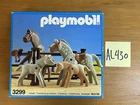 Vintage Playmobil 3299 Horse And Fencing Set Open Box Loose Complete