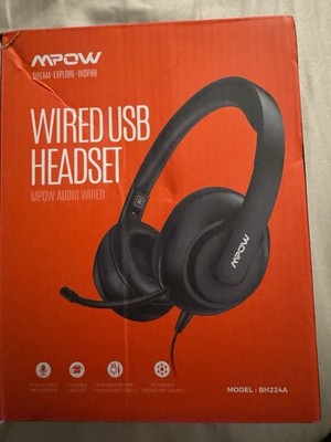 MPOW Wired USB Foldable Computer Headphones-BH224A