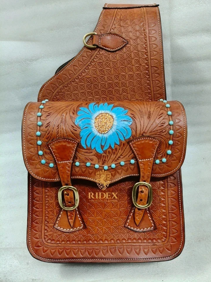 Sacoche De Selle Western En Cuir Ridex – Artisanale, Fabriquée En Inde