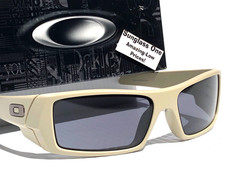NEW Oakley GASCAN Matte Sand Tan Frame Grey Lens Sunglass 9014-E1