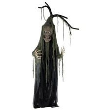 Haunted Hill Farm Life-Size Haunted Talking Tree Halloween Animatronic with