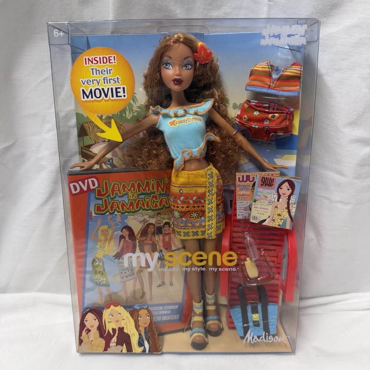 My Scene Jammin In Jamaica Madison Doll Barbie with DVD Mattel