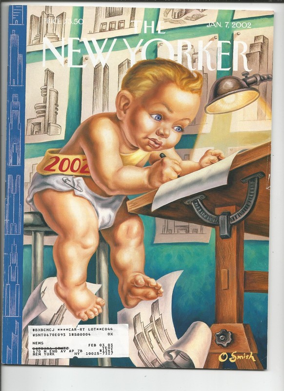 Magazine: The New Yorker, January 7 2002; Owen Smith cover; culture, arts, poet