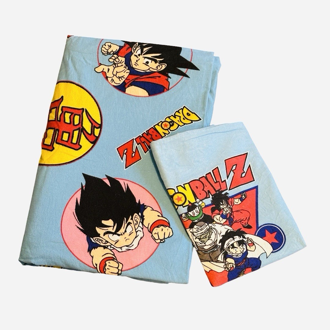Dragon Ball Z Vintage Single Duvet Cover Pillow Case Bedding